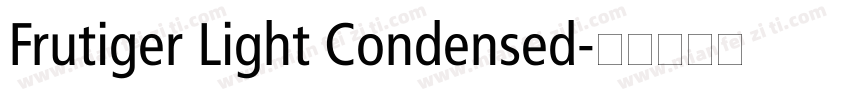 Frutiger Light Condensed字体转换
